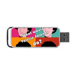 Valerie Solanas Portable Usb Flash (one Side) by Valentinaart