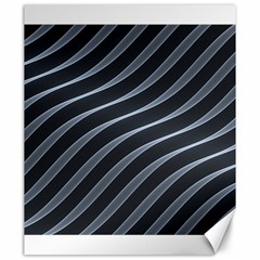 Metal Steel Stripped Creative Canvas 20  X 24   by Nexatart