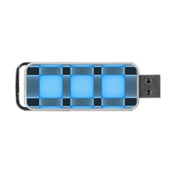 Wall Blue Steel Light Creative Portable Usb Flash (one Side) by Nexatart