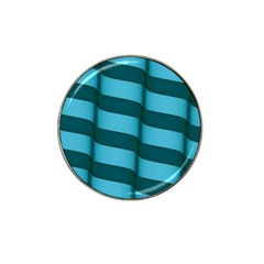 Curtain Stripped Blue Creative Hat Clip Ball Marker by Nexatart
