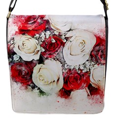 Flowers Roses Bouquet Art Nature Flap Messenger Bag (s)