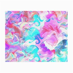 Background Art Abstract Watercolor Pattern Small Glasses Cloth (2-side)