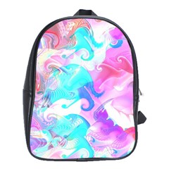 Background Art Abstract Watercolor Pattern School Bag (xl) by Nexatart