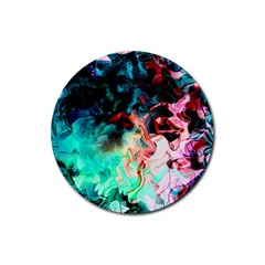 Background Art Abstract Watercolor Rubber Coaster (round)  by Nexatart