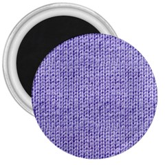 Knitted Wool Lilac 3  Magnets
