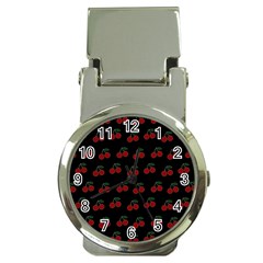 Cherries Black Money Clip Watches by snowwhitegirl