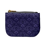 Damask Purple Mini Coin Purses Front