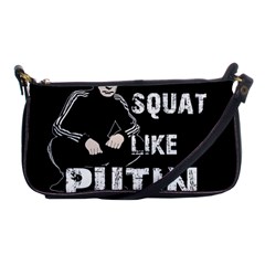 Squat Like Putin Shoulder Clutch Bags by Valentinaart