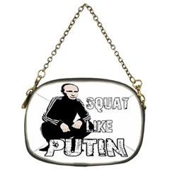 Squat Like Putin Chain Purses (two Sides)  by Valentinaart