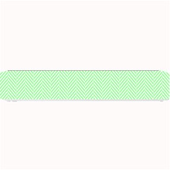    Classic Mint Green & White Herringbone Pattern Small Bar Mats by PodArtist