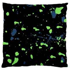 Dark Splatter Abstract Standard Flano Cushion Case (two Sides) by dflcprints