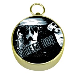 Street Dogs Gold Compasses by Valentinaart