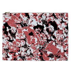 Textured Floral Collage Cosmetic Bag (xxl)  by dflcprints