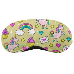 Cute Unicorn Pattern Sleeping Masks by Valentinaart