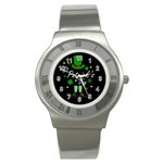 St Patricks Leprechaun Stainless Steel Watch