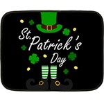 St Patricks Leprechaun Double Sided Fleece Blanket (Mini) 