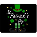 St Patricks Leprechaun Fleece Blanket (Medium) 