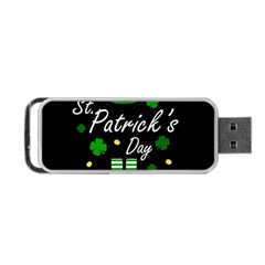 St Patricks Leprechaun Portable Usb Flash (one Side) by Valentinaart