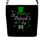 St Patricks Leprechaun Flap Messenger Bag (L) 