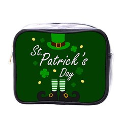St Patricks Leprechaun Mini Toiletries Bags by Valentinaart