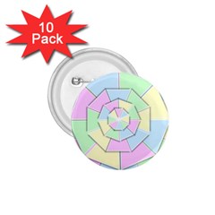 Color Wheel 3d Pastels Pale Pink 1 75  Buttons (10 Pack) by Nexatart