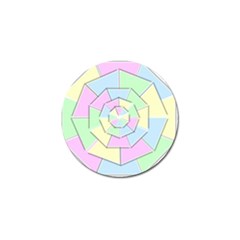 Color Wheel 3d Pastels Pale Pink Golf Ball Marker