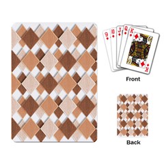 Fabric Texture Geometric Playing Card by Nexatart
