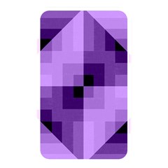 Purple Geometric Cotton Fabric Memory Card Reader