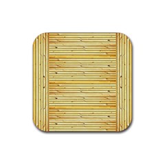 Wood Texture Background Light Rubber Coaster (square) 