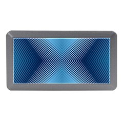 Converging Lines Blue Shades Glow Memory Card Reader (mini)