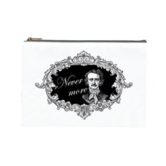 Edgar Allan Poe  - Never More Cosmetic Bag (large)  by Valentinaart