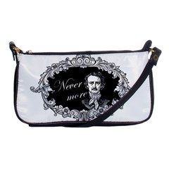 Edgar Allan Poe  - Never More Shoulder Clutch Bags by Valentinaart