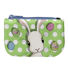 Easter Bunny  Large Coin Purse by Valentinaart