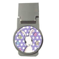 Easter Bunny  Money Clips (round)  by Valentinaart