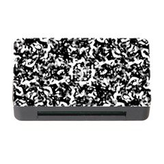 Black And White Abstract Texture Memory Card Reader With Cf by dflcprints