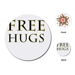 Freehugs Playing Cards (round)  by cypryanus