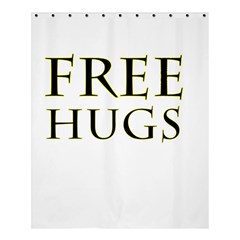 Freehugs Shower Curtain 60  X 72  (medium)  by cypryanus