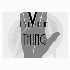It s A Vulcan Thing Large Glasses Cloth (2-side) by Howtobead