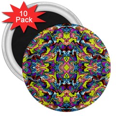 Pattern-12 3  Magnets (10 Pack)  by ArtworkByPatrick