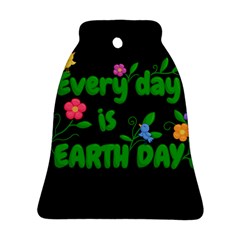 Earth Day Bell Ornament (two Sides) by Valentinaart