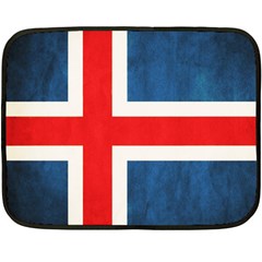 Iceland Flag Double Sided Fleece Blanket (mini)  by Valentinaart