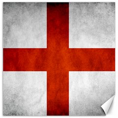 England Flag Canvas 20  X 20   by Valentinaart