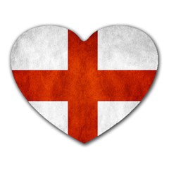 England Flag Heart Mousepads by Valentinaart