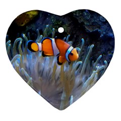 Clownfish 2 Heart Ornament (two Sides) by trendistuff