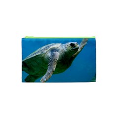 Sea Turtle 2 Cosmetic Bag (xs) by trendistuff