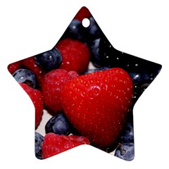 Berries 1 Star Ornament (two Sides) by trendistuff