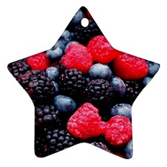 Berries 2 Star Ornament (two Sides) by trendistuff