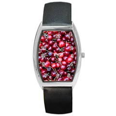 Cherries 1 Barrel Style Metal Watch by trendistuff