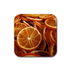 Oranges 5 Rubber Coaster (square)  by trendistuff