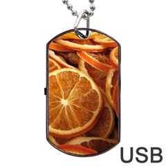 Oranges 5 Dog Tag Usb Flash (two Sides) by trendistuff